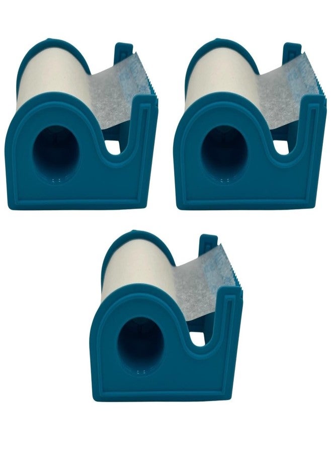 كومفرت أكسيس ضمادة لاصقة طبية جراحية دقيقة المسام، ضمادة مضادة للحساسية تسمح بمرور الهواء، 2 بوصة × 10 ياردات مع موزع (عبوة من 3 قطع) - Image 1